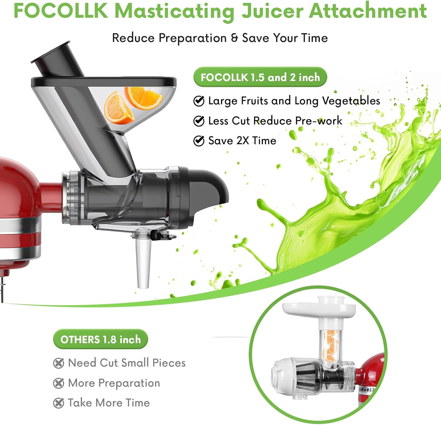 Masticating Juicer Attachment  - Cold Press Juicer avis et prix