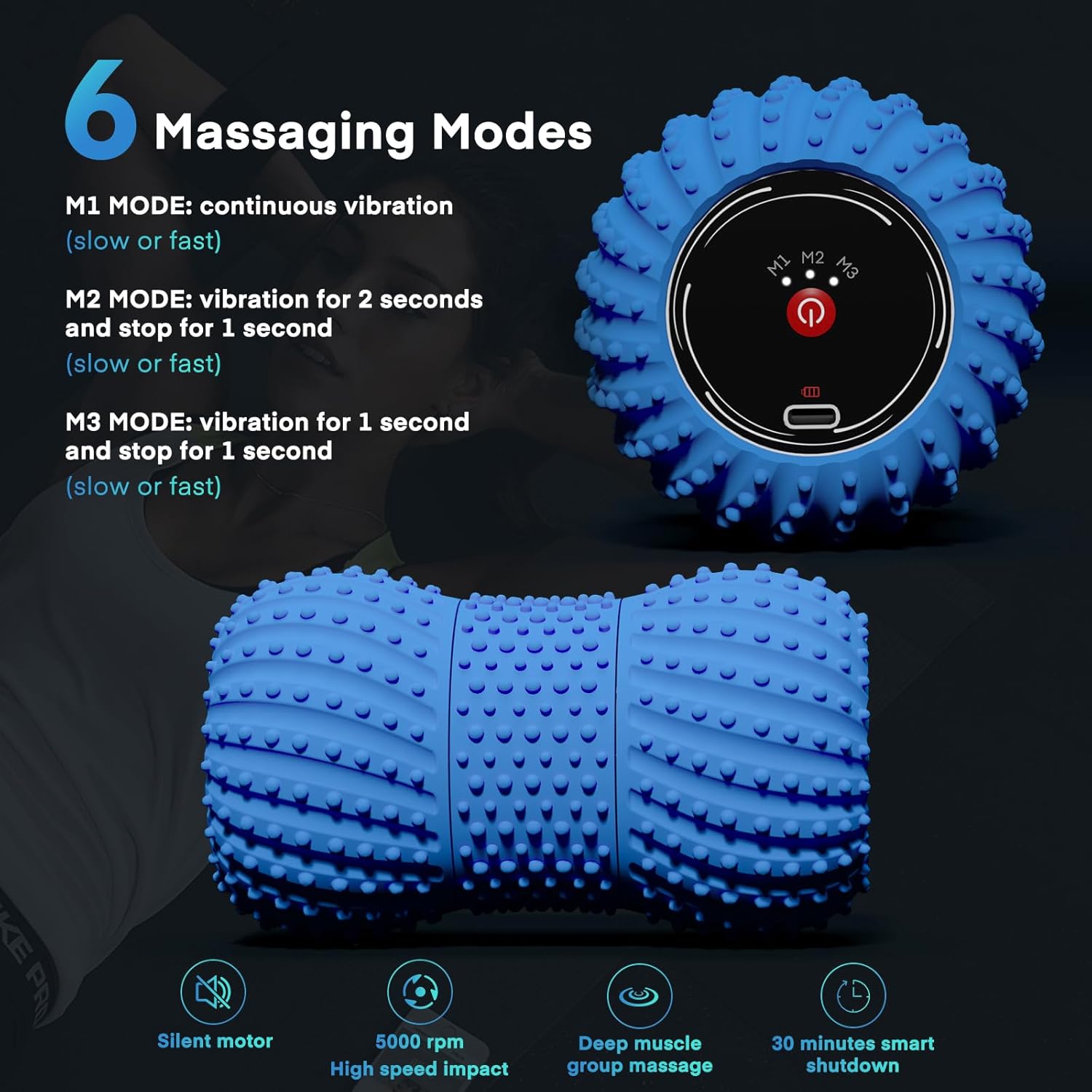 2 in 1 Vibrating Peanut Massag - Vibrating Foam Roller avis et prix