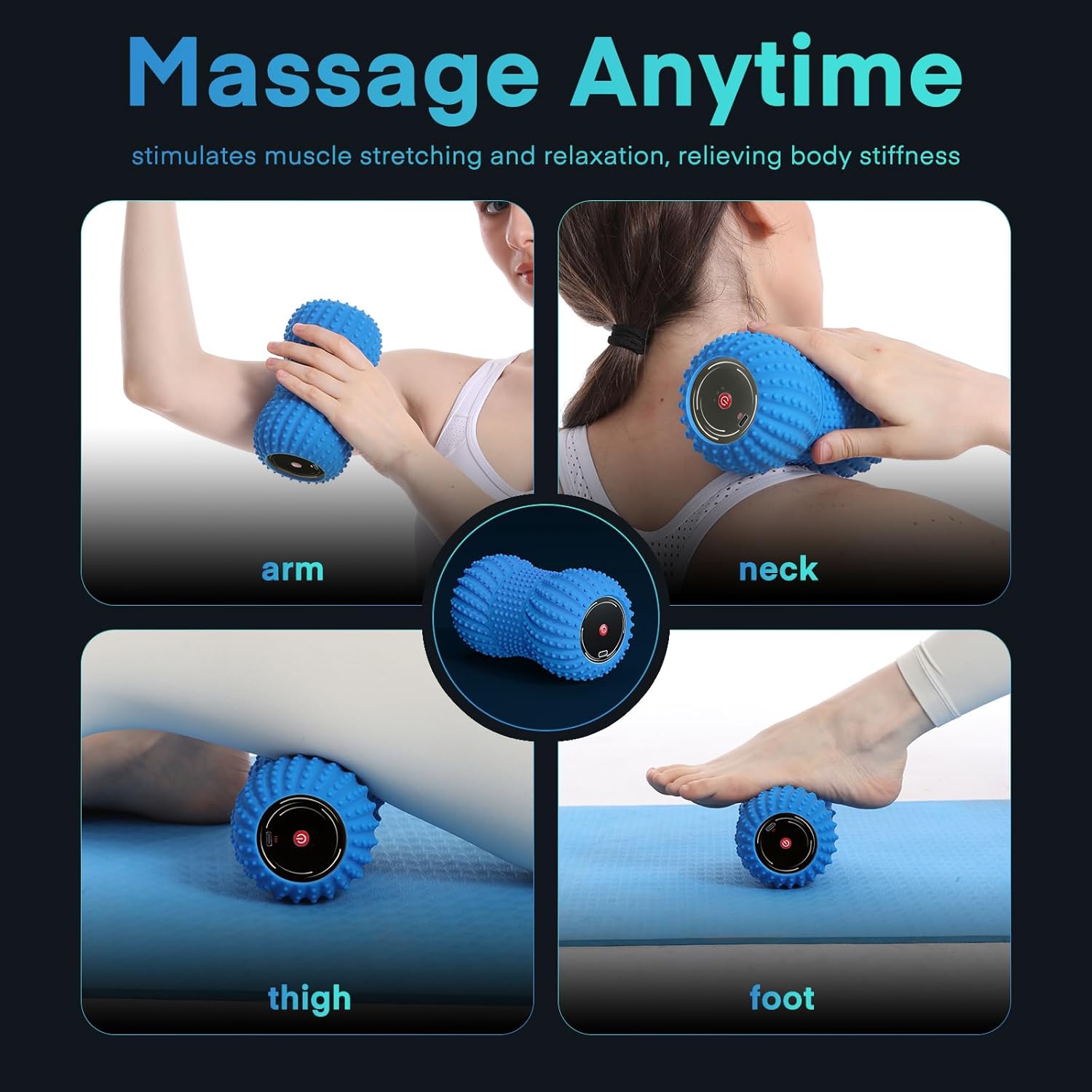 2 in 1 Vibrating Peanut Massag - Vibrating Foam Roller avis et prix