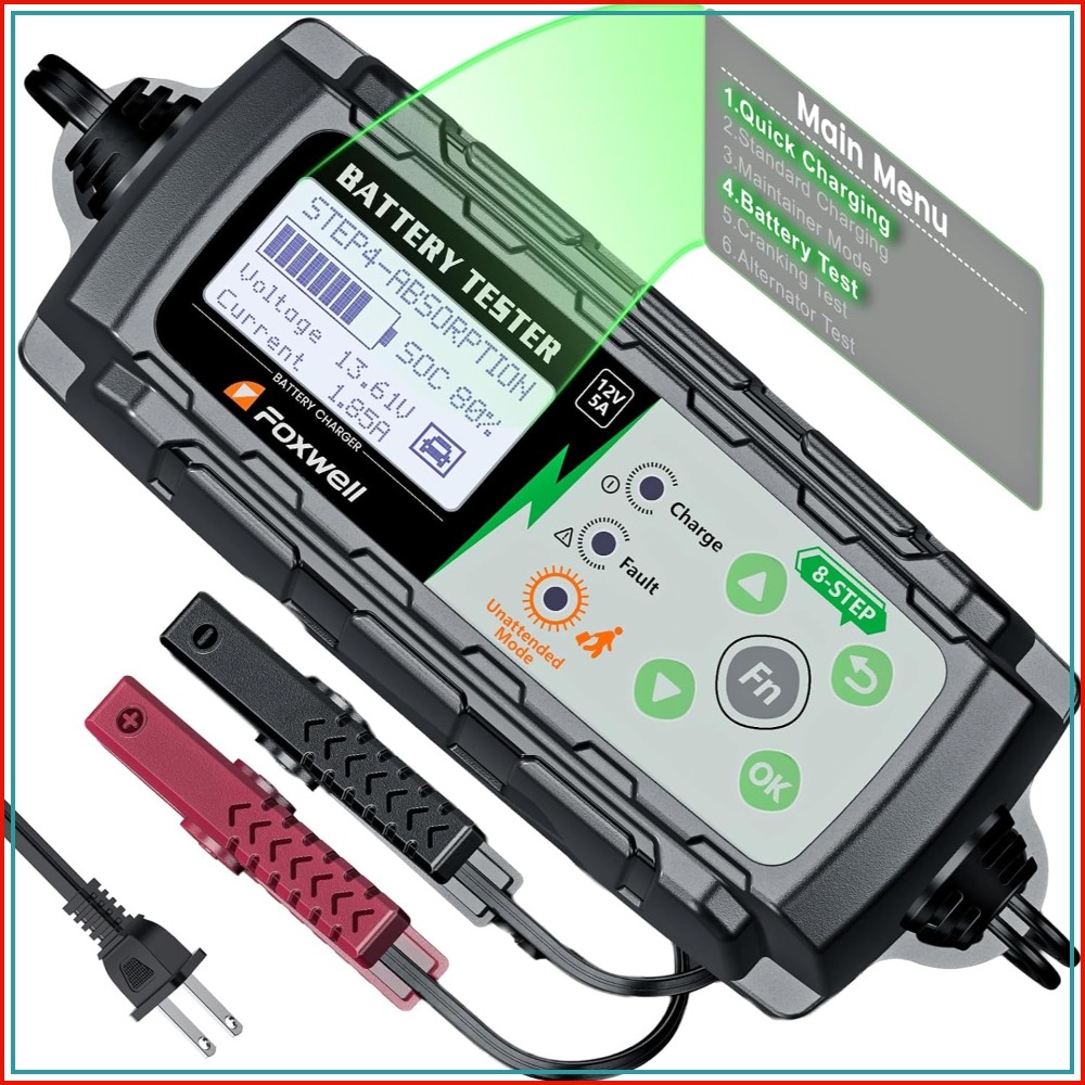 12V Car Battery Charger & Test - Health & Wellness For You avis et prix