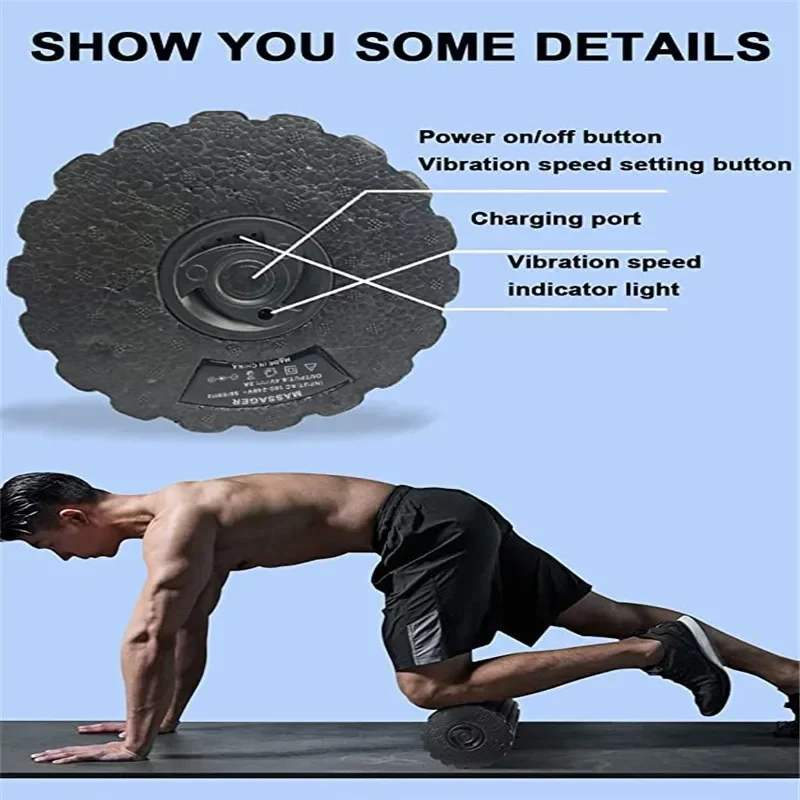 4-Speed Vibrating Electric Yog - Vibrating Foam Roller avis et prix