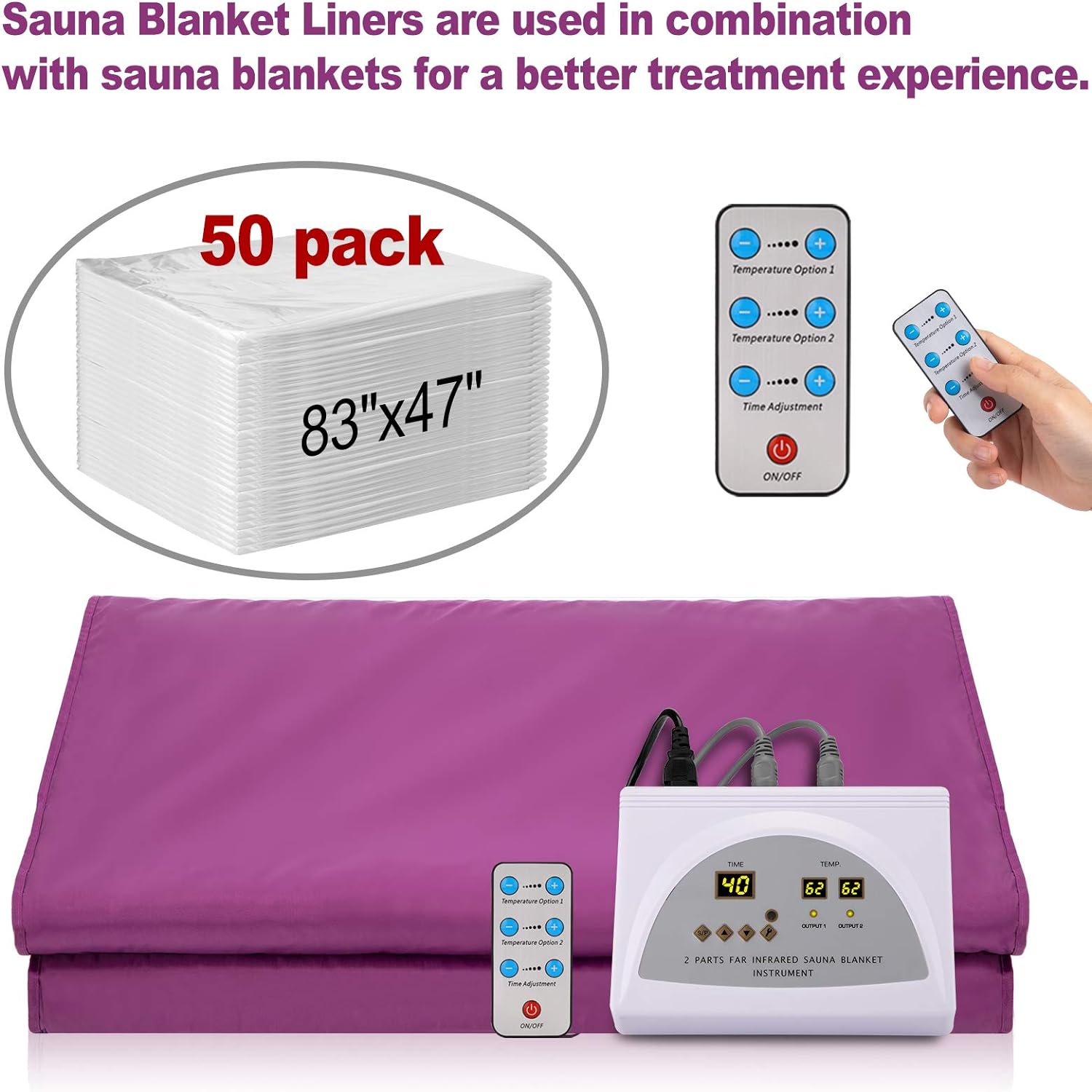 50PCS Disposable Plastic Sheet - Sauna Blanket Infrared avis et prix