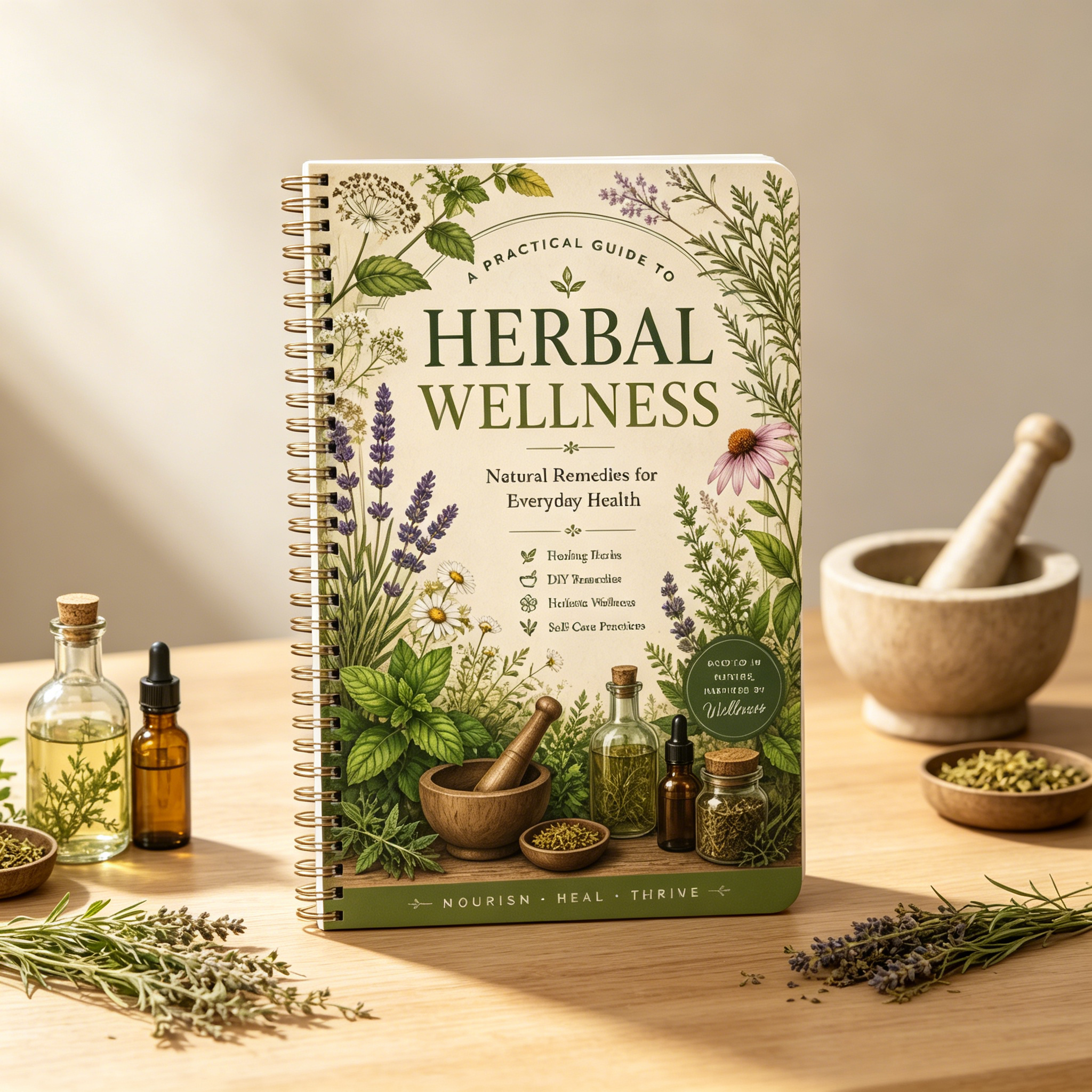 Herbal Remedies Journal A5 Spi - Health Wellness Notes avis et prix